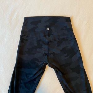 Lululemon Align Leggings in Camo Deep Coal Multi